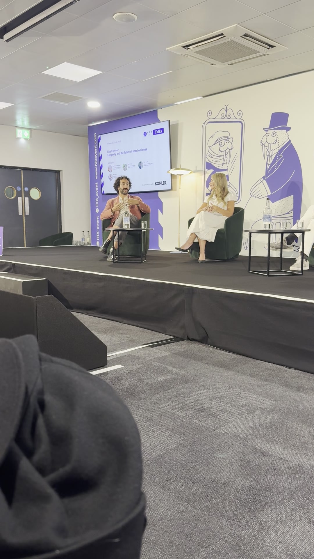 Ramy on the longevity panel at HIX, November 2025